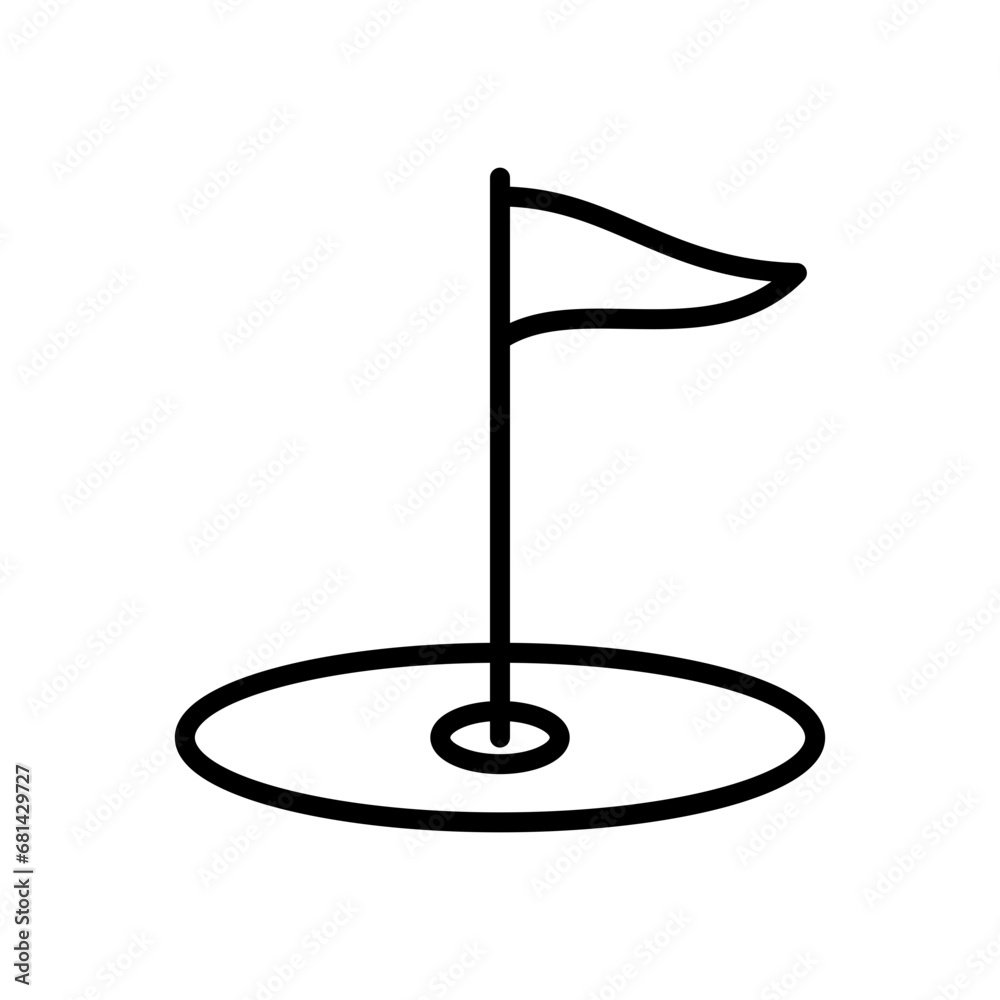 Golf icon vector design template illustrator on transparent background Golf icon vector design template illustrator on transparent background