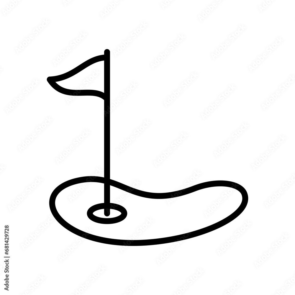Golf icon vector design template illustrator on transparent background Golf icon vector design template illustrator on transparent background