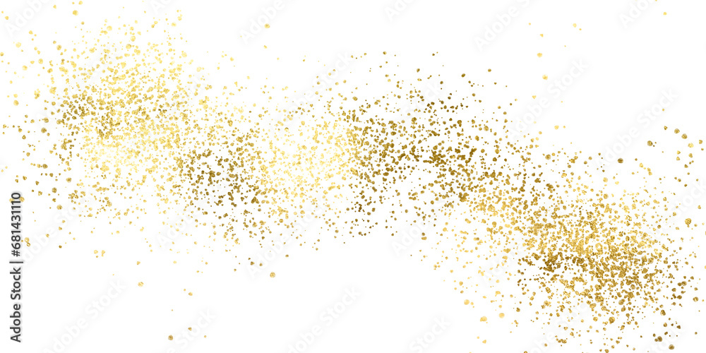 Gold Foil Frame gold splatter frames glitter,Gold stroke  background. Gold sparkle splatter border.