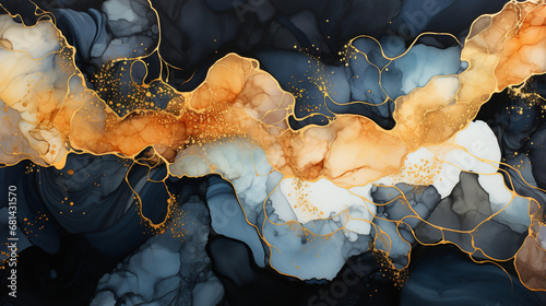 Obraz na płótnie Alcohol ink Background. Generative AI 