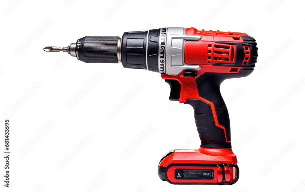 Cordless Drill Mastery On Transparent Background