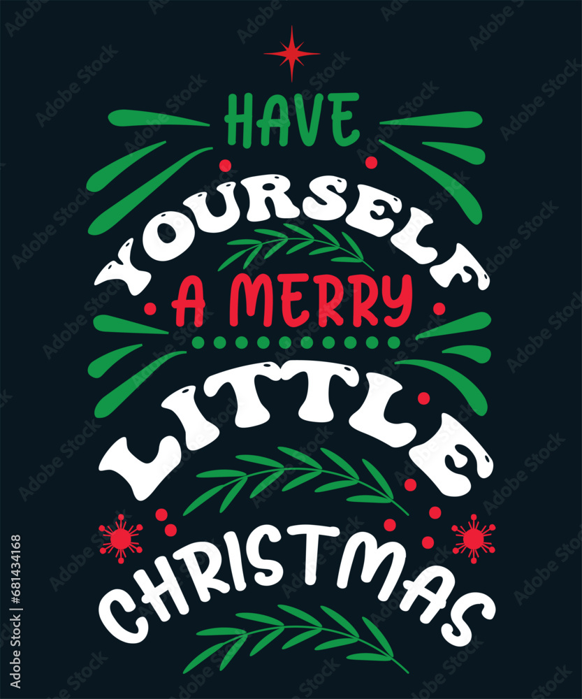 Merry Christmas Quotes T-shirt Design