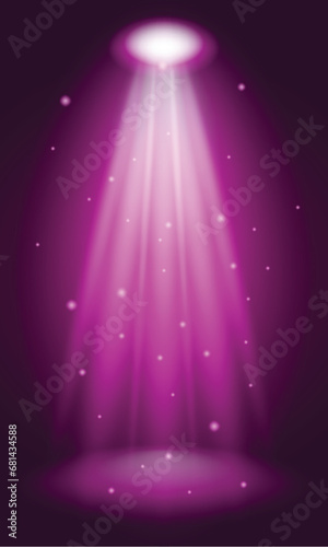 Purple shine light vector image
