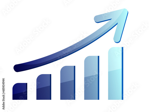 Magnification icon. Simple icon. Business icon. Increase icon