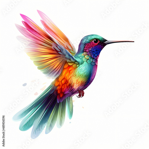 Colorful Hummingbird © Crafter