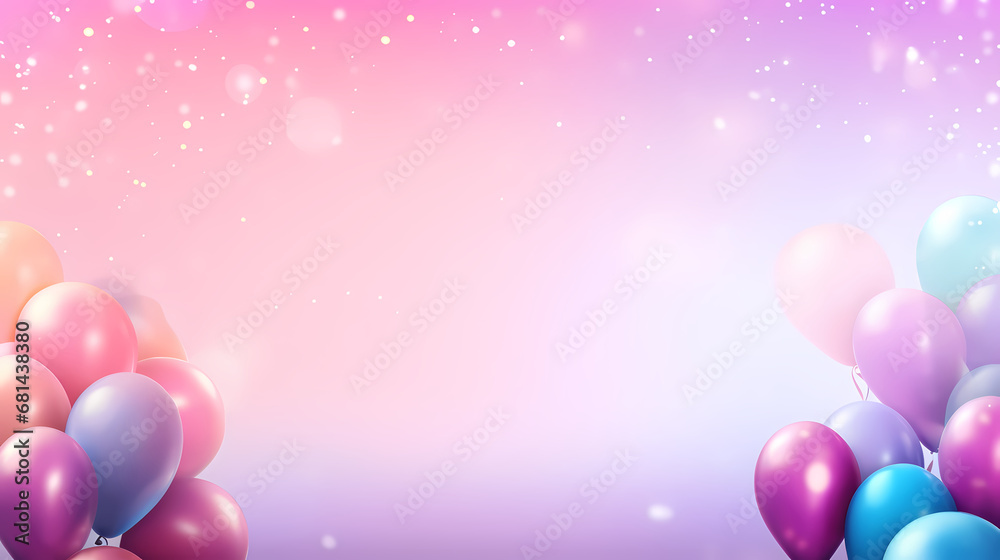 Birthday party scene background, birthday balloon background, holiday decoration material, PPT background