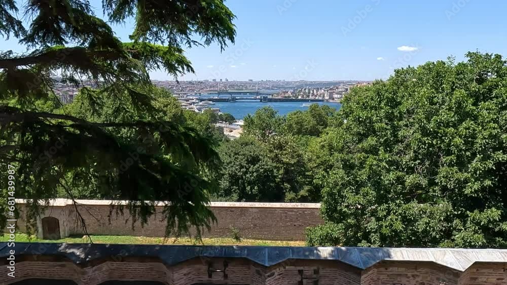 Seascape overlooking the coast of Istanbul. Seascape overlooking the coast of Istanbul.
