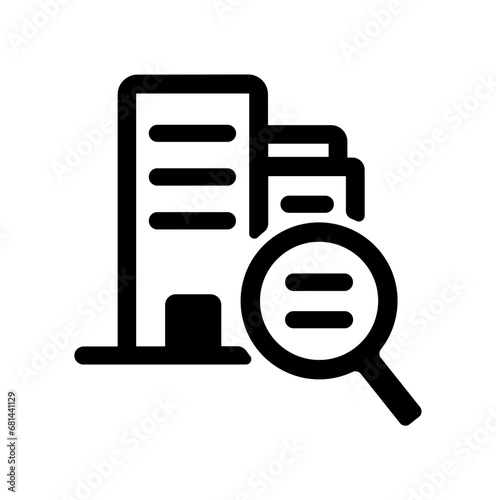 Fundamental analysis vector icon illustration