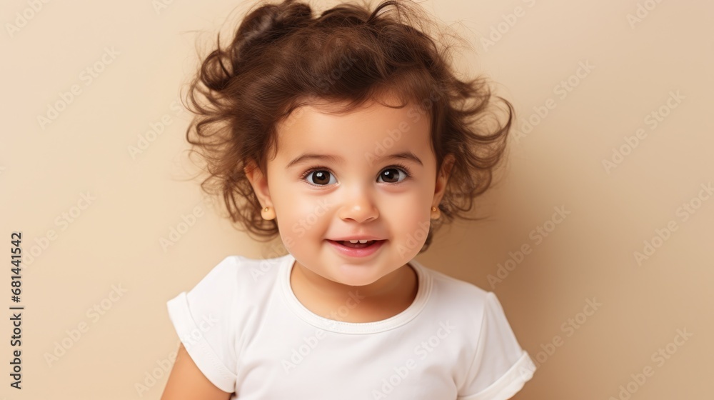 portrait of cute little girl with in white t shirt isolated on clean background
portrait of cute little girl with in white t shirt isolated on clean background