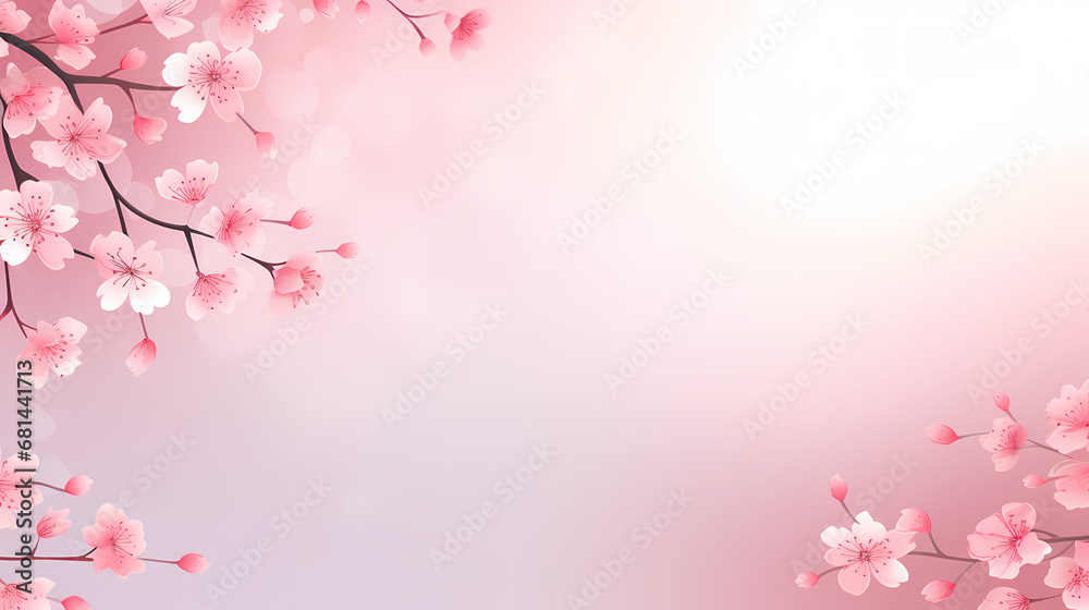Cherry blossom pattern PPT background poster web page, spring floral background Cherry blossom pattern PPT background poster web page, spring floral background