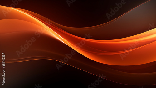 abstract luxury orange curve and line background