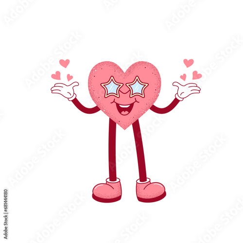 Cute cartoon heart  photo