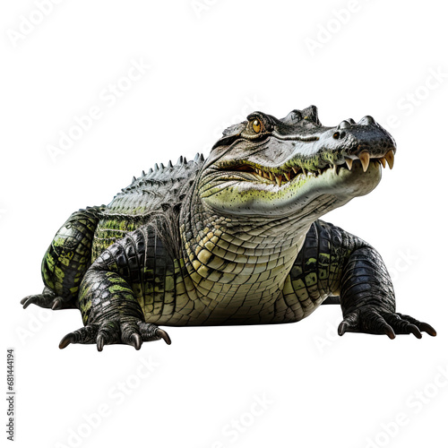 Alligator. Isolated on Transparent or White Background  PNG