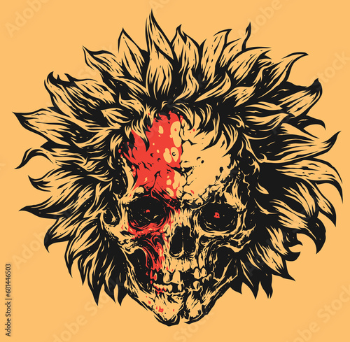 Sunflower Skull (ID: 681446503)