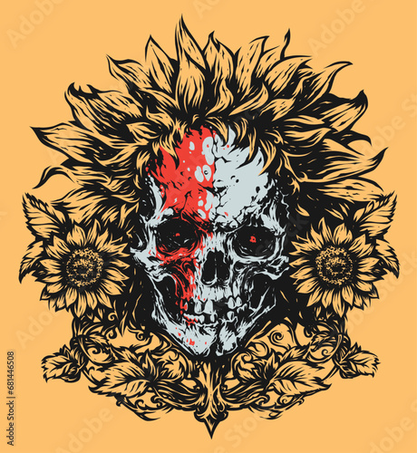Sunflower Skull (ID: 681446508)