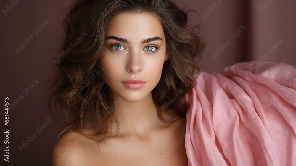 young woman portrait in the studio. young woman portrait in the studio.
