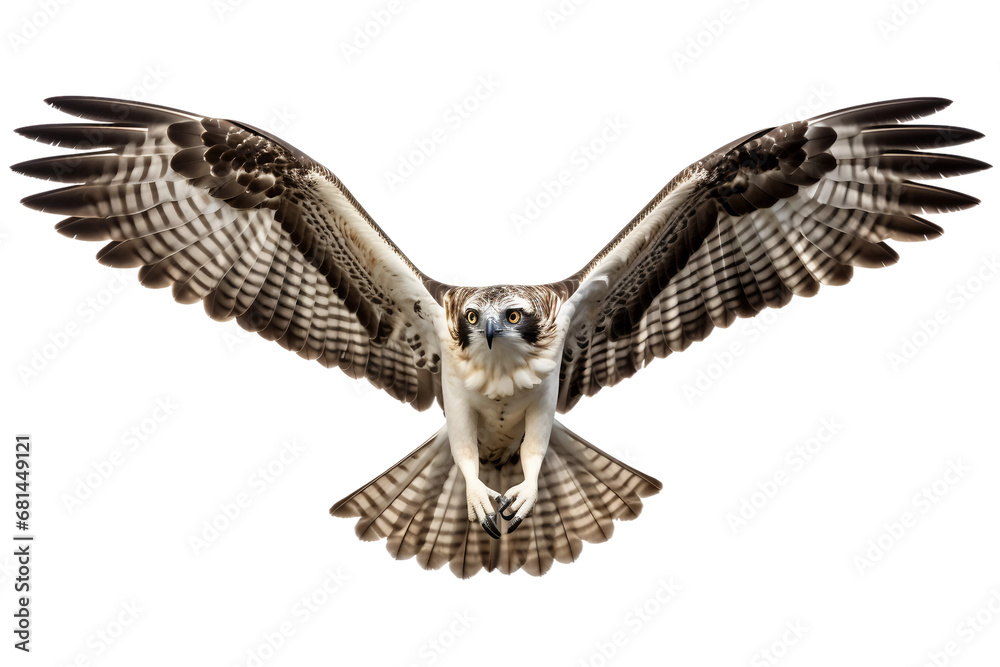 Osprey Beauty Isolated on transparent background. Generative Ai - obrazy, fototapety, plakaty 
