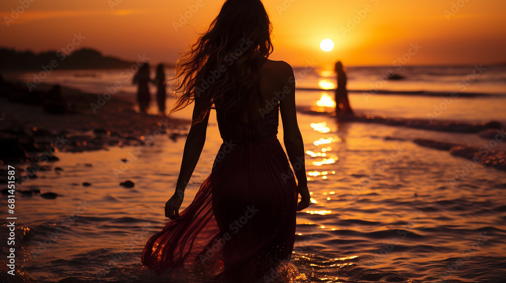 person on the beach HD 8K wallpaper Stock Photographic Image person on the beach HD 8K wallpaper Stock Photographic Image