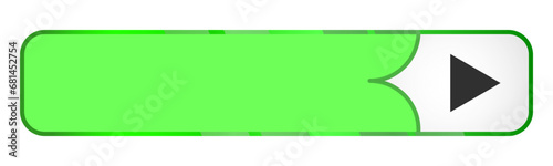 Green Play Iconic web vector button 