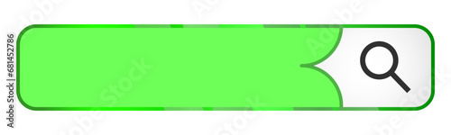 Green search Iconic web vector button 