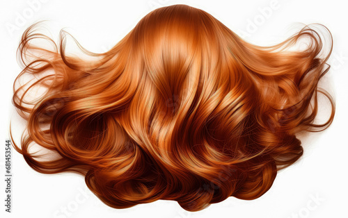 Hair wig isolated on white background