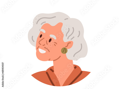 Elderly people vector illustration. Icons symbolize influential elderly figures who have made impact on society Portrait paintings capture essence elderly persons character and wisdom A profile offers