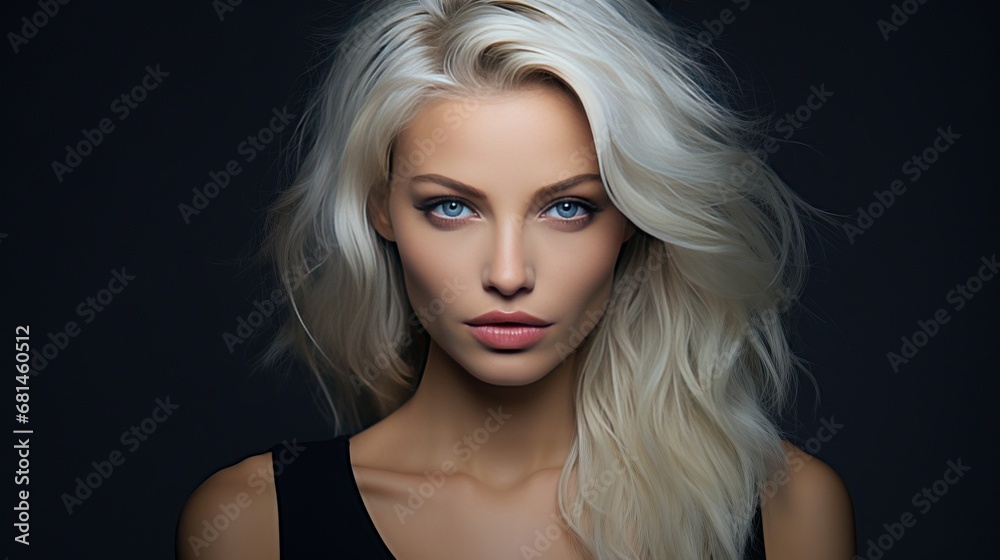ukrainian actress headshot, natural blone, femme fatale, 16:9 ukrainian actress headshot, natural blone, femme fatale, 16:9