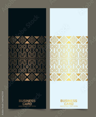 elegant gold pattern card design
