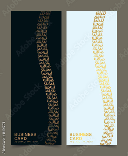 elegant gold pattern card design
