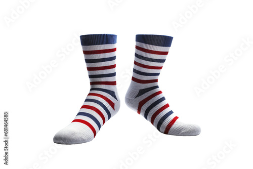 Hockey Socks White Isolated on a transparent background