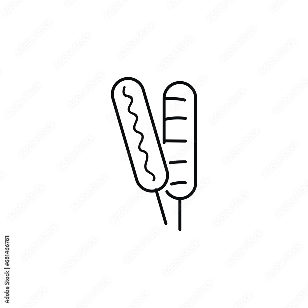 Sausage icon, Sausage illustration Sausage icon, Sausage illustration