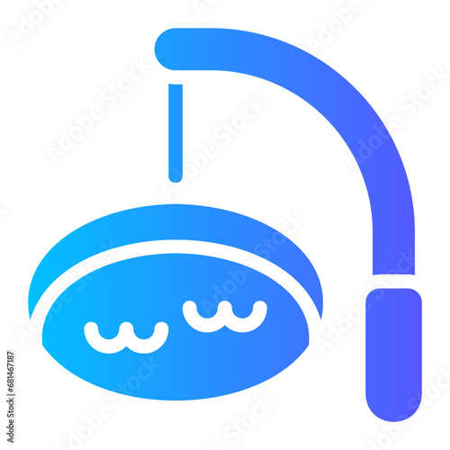 ice fishing gradient icon