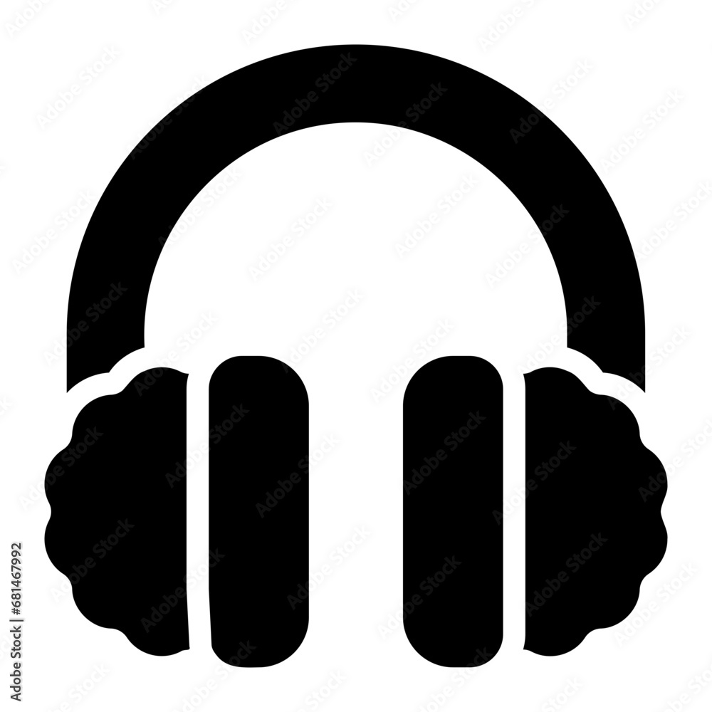 earmuff glyph icon earmuff glyph icon