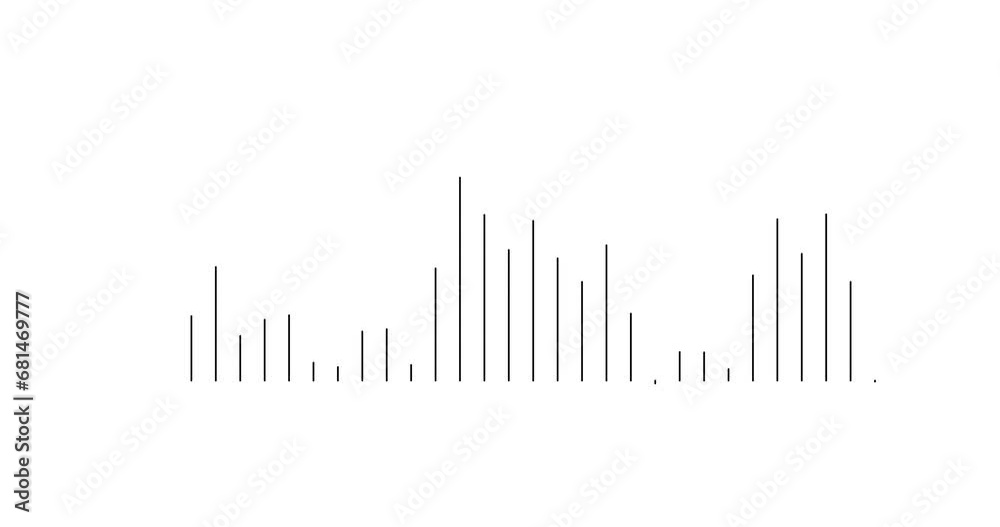 4k Waveform Audio animation on white background,sound wavefrom isolated on white background 4k Waveform Audio animation on white background,sound wavefrom isolated on white background