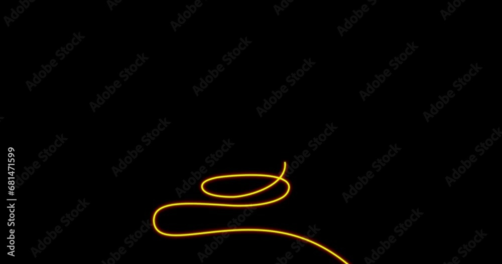 4k single line Christmas tree animation with glowing star black background 4k single line Christmas tree animation with glowing star black background