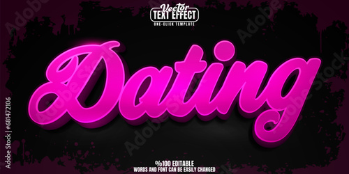 Love editable text effect, customizable affection and romance 3D font style