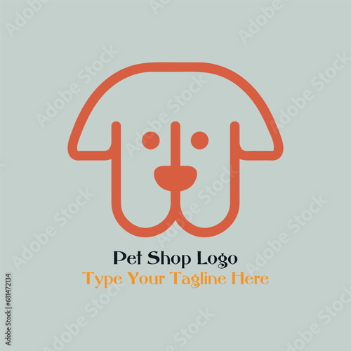Dog logo design, unique dog logo design by illustrator
