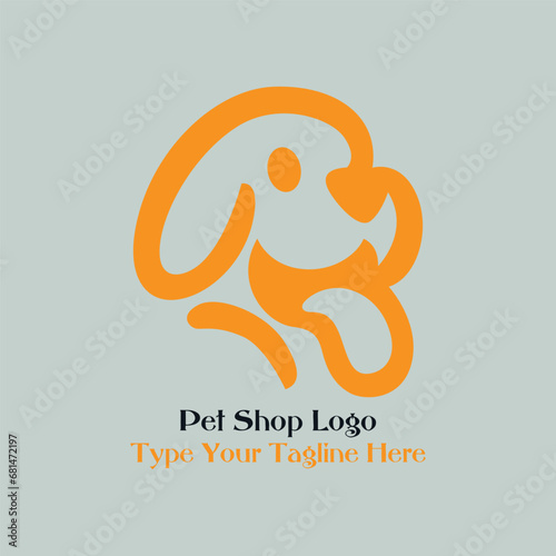 Dog logo design, unique dog logo design by illustrator