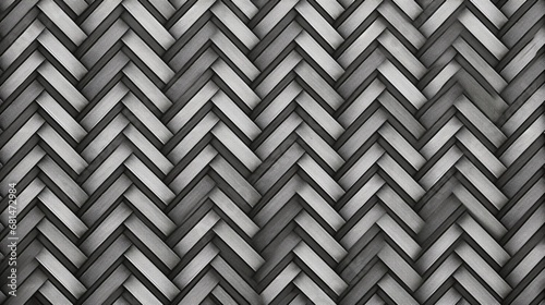 An intricate black and white texture background featuring a seamless herringbone pattern, suitable for creating a classic and sophisticated backdrop