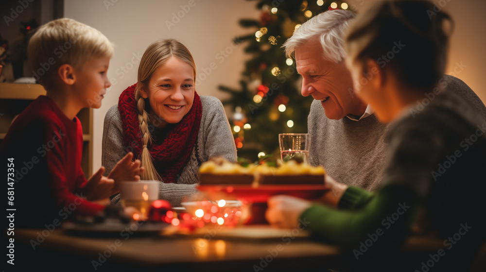 Festive Family Dinner: Christmas Joy at Home Festive Family Dinner: Christmas Joy at Home