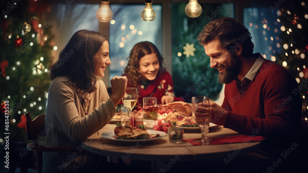 Cozy Christmas Family Dinner