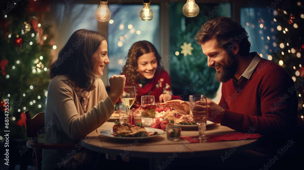 Cozy Christmas Family Dinner Cozy Christmas Family Dinner