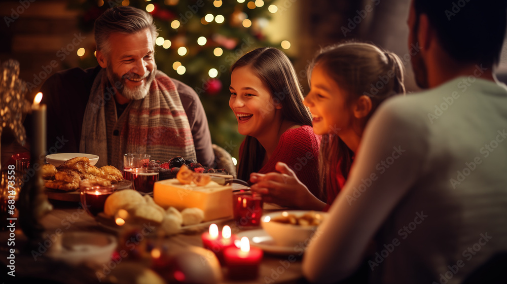 Cozy Christmas Family Dinner