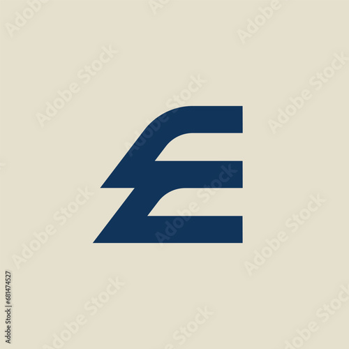 E letter logo