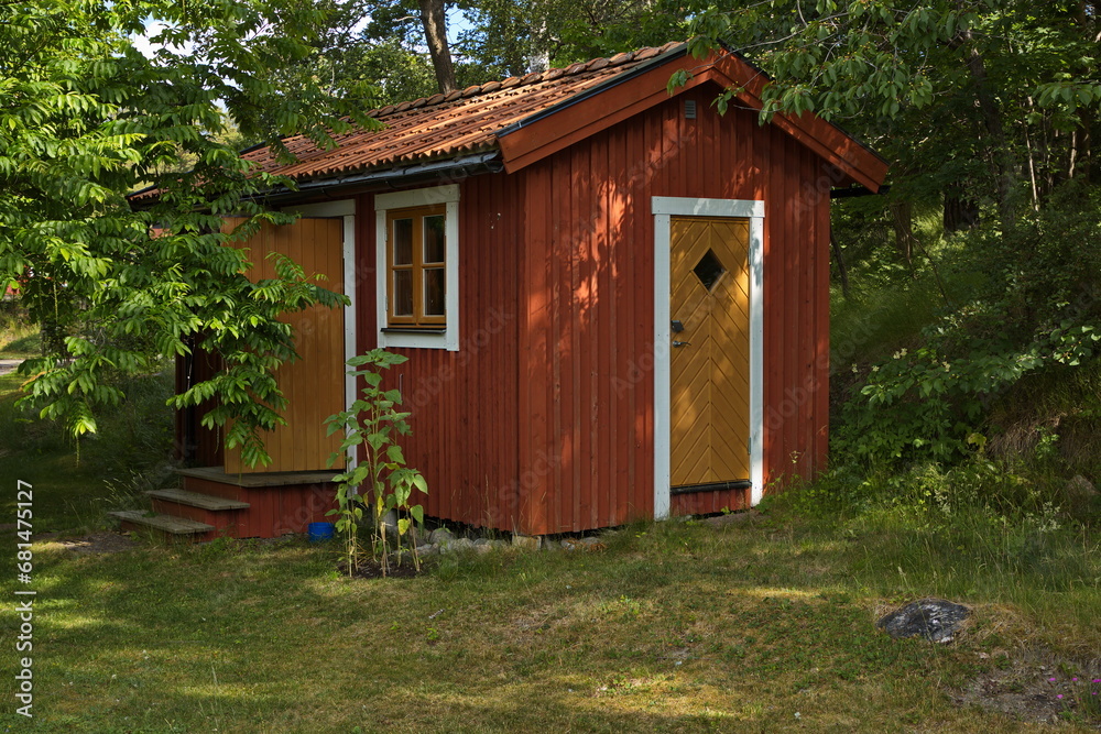 Wooden cottage in Trosa, Södermanland, Sweden, Europe
