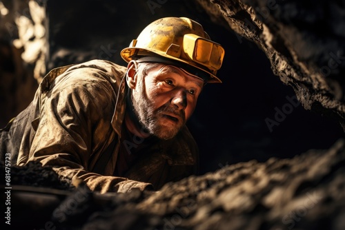 Photograph captures the essence of the profession of Miner photo