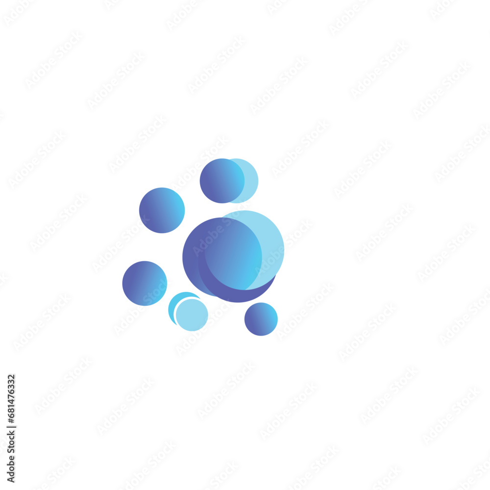 neuron brain logo icon with dots concept. neuron brain logo icon with dots concept.