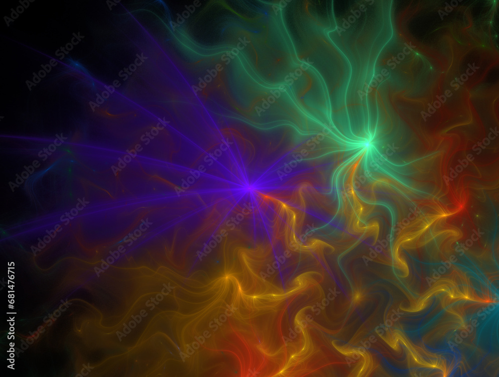 Imaginatory fractal abstract background Image