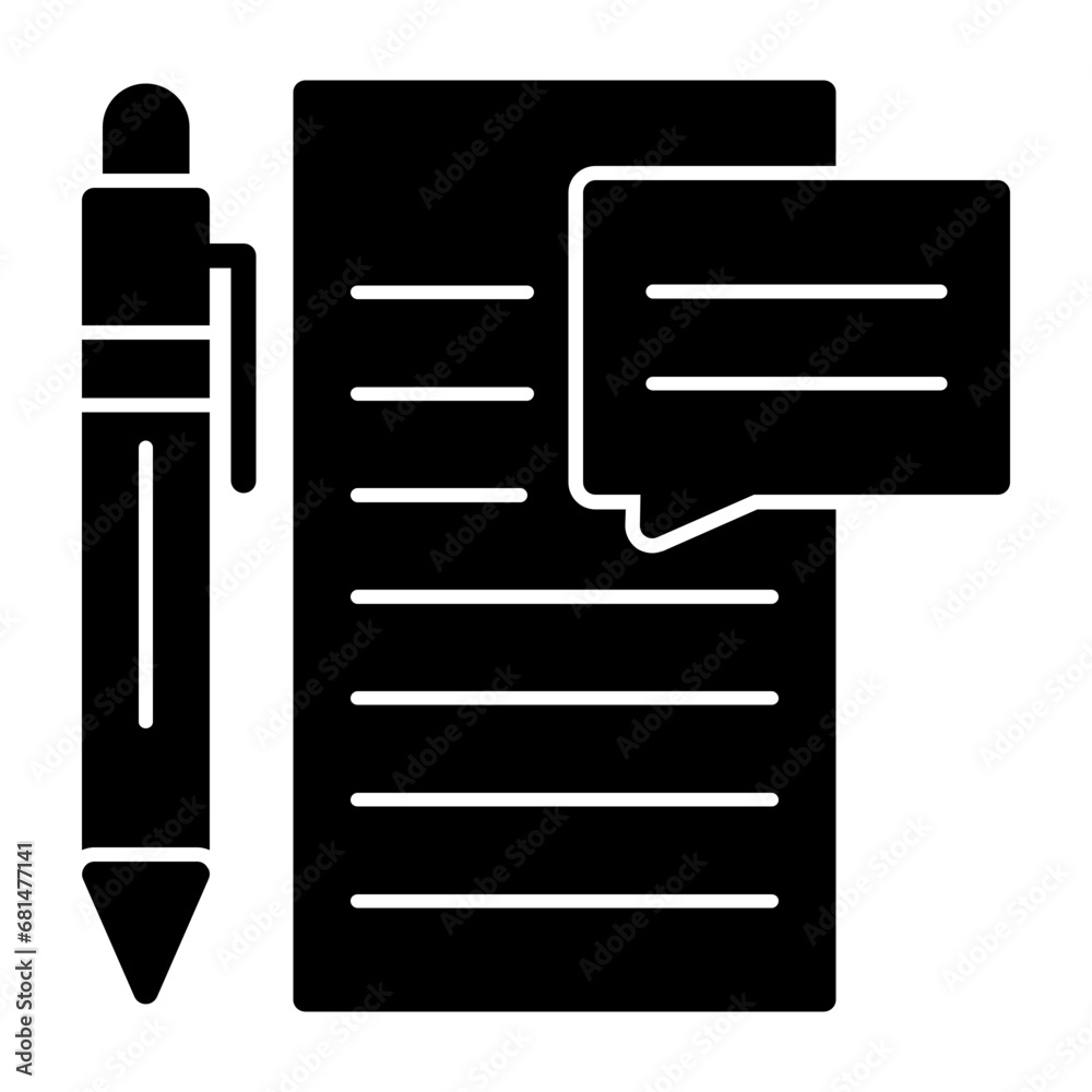 Fototapeta premium Blog Icon
