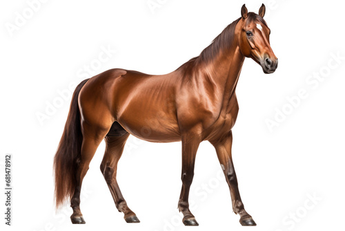 Horse in a Majestic Pose on transparent background